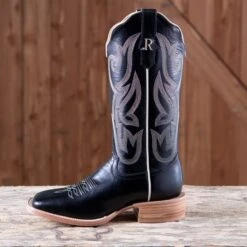 R. Watson Ladies' Ebony Calf Boots 7 R. Watson Ladies' Ebony Calf Boots -Western Cowboy Equipment Shop RWL8300 side
