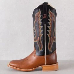 R. Watson Cognac Sinatra Boots -Western Cowboy Equipment Shop RWL8302 side
