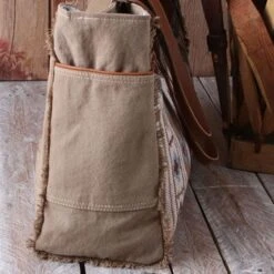 Auburn Hair-On Weekender Bag -Western Cowboy Equipment Shop S3321 side