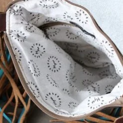 Cobalt Blue Cowhide Concealed Carry Crossbody