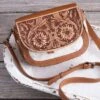 Chaithra Hand Tooled Bag -Western Cowboy Equipment Shop S7062 A