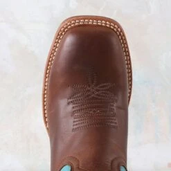 Tony Lama Ladies Emmeline Buckaroo Boots -Western Cowboy Equipment Shop SA1501 toe