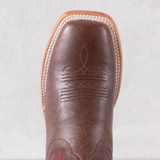 Tony Lama Tinheart Taback Smooth Ostrich Boots 6 Tony Lama Tinheart Taback Smooth Ostrich Boots - Image 4