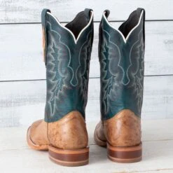 Tony Lama Wildheart Umber Smooth Ostrich Boots -Western Cowboy Equipment Shop SA6209 heel