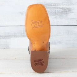 Tony Lama Wildheart Umber Smooth Ostrich Boots -Western Cowboy Equipment Shop SA6209 sole