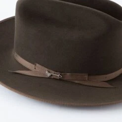Stetson Open Road Sage Royal Deluxe Felt Hat -Western Cowboy Equipment Shop TFROPRSG detail