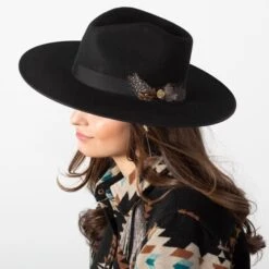 Stetson Black Midtown Hat -Western Cowboy Equipment Shop TWMDNTB alt3