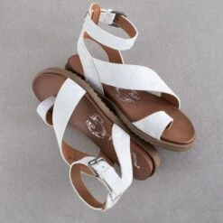 Very G White Steffy Sandals -Western Cowboy Equipment Shop VGSA0240WH alt A