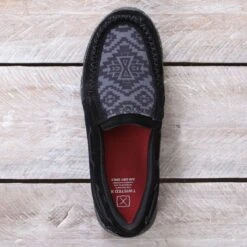 Twisted X Ladies Black And Grey Aztec Slip On Mocs 9 Twisted X Ladies Black And Grey Aztec Slip On Mocs -Western Cowboy Equipment Shop WDMS025 toe