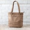Wrangler Tan Stitch Accent Concealed Carry Tote