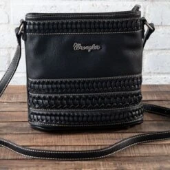 Wrangler Black Stitched Concealed Carry Crossbody