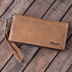 Wrangler Brown Stitch Accent Wallet -Western Cowboy Equipment Shop WG22W030 back
