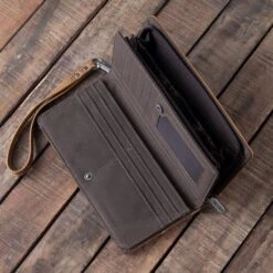 Wrangler Brown Stitch Accent Wallet -Western Cowboy Equipment Shop WG22W030 int