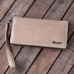 Wrangler Tan Stitch Accent Wallet -Western Cowboy Equipment Shop WG22W039 back