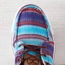 Twisted X Hooey Blue Serape Lopers -Western Cowboy Equipment Shop WHYC023 toe