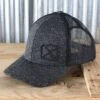 Twisted X Heather Black Logo Ball Cap -Western Cowboy Equipment Shop XC145