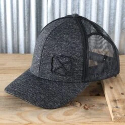 Twisted X Heather Black Logo Ball Cap