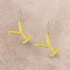 Montana Silversmiths Yellowstone Y Earrings