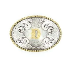 Nocona Initial Belt Buckle -Western Cowboy Equipment Shop b37072 d