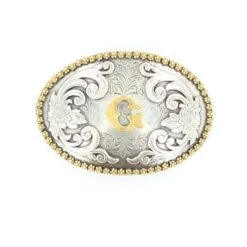 Nocona Initial Belt Buckle -Western Cowboy Equipment Shop b37072 g
