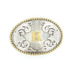 Nocona Initial Belt Buckle -Western Cowboy Equipment Shop b37072 k