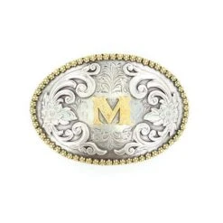 Nocona Initial Belt Buckle -Western Cowboy Equipment Shop b37072 m