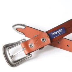 Wrangler Brown Concho Belt -Western Cowboy Equipment Shop be49002 alt2