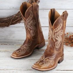 Justin Ladies' Tan Damiana Bent Rail Boots