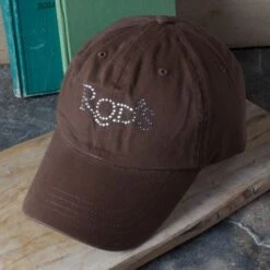 Rod's Crystal Logo Cap -Western Cowboy Equipment Shop brown cap