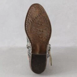 Dingo Clementine Grey Snake Print Boots -Western Cowboy Equipment Shop di866 sole