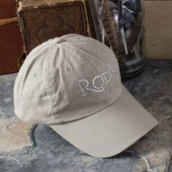 Rod's Crystal Logo Cap -Western Cowboy Equipment Shop khaki cap