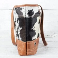Leather And Hair-on Handbag -Western Cowboy Equipment Shop m0806 side2