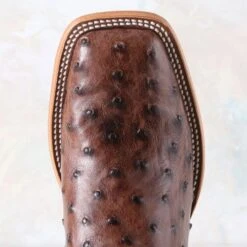 Macie Bean Top Hand Kango Tobac FQ Ostrich Boots -Western Cowboy Equipment Shop m2032 toe