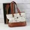 Leather And Hair-on Handbag -Western Cowboy Equipment Shop m806