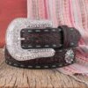 Nocona Marlow Turquoise Stitched Belt