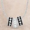 Montana Silversmiths Crystal Shine Three Ring CZ Necklace -Western Cowboy Equipment Shop nc1032 2