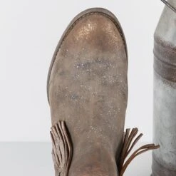 Corral Circle G Metallic Fringe Booties -Western Cowboy Equipment Shop q5090 t copy