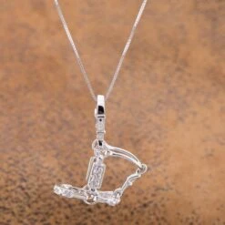 Kelly Herd Sterling CZ Small Halter Necklace