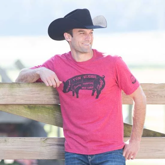 Mason Jar Tasty Pig Red Unisex T-shirt 4 Mason Jar Tasty Pig Red Unisex T-shirt - Image 2